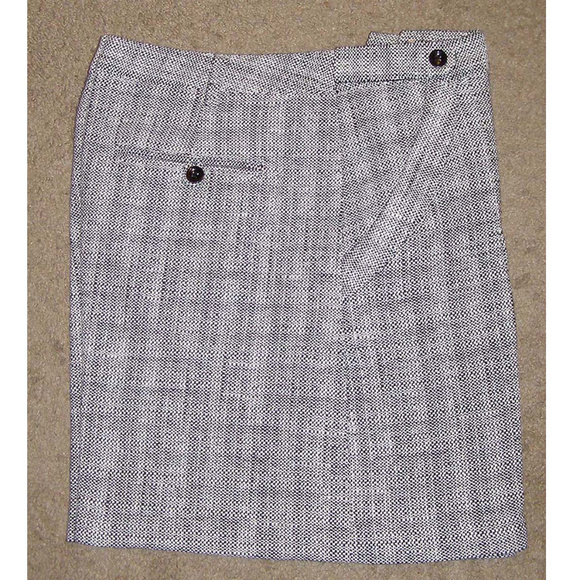 NEW sz 8-10 H&M Black White "Salt n Pepper" Shorts - Picture 2 of 8